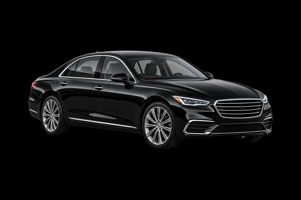 Executive black sedan